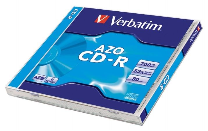 Verbatim 80'/700MB 52x CD lemez Crystal (AZO)